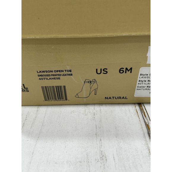 MICHAEL Michael Kors Women's Lawson Open Toe Booties - Natural 6M - Picture 5 of 8